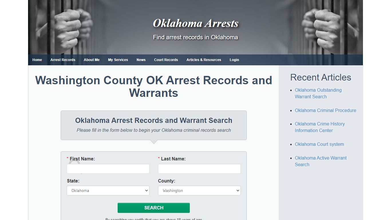 Washington County OK Arrest Records and ... - Oklahoma Arrests
